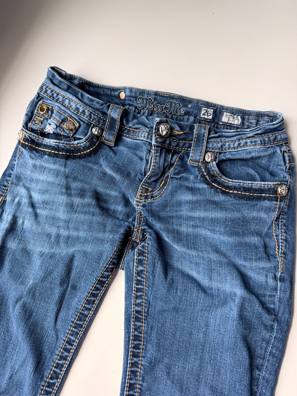 Vintage Y2K Miss Me bootcut jeans size 26 - Picture 3 of 6